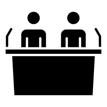 recommend clip art: Press Conference  Icon Element For Design