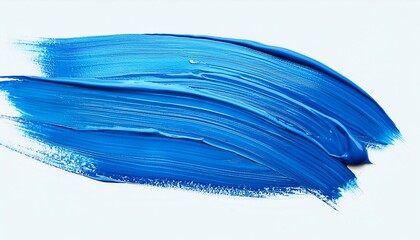 Fototapeta premium Brush paint stroke acrylic abstract background isolated vector. Blue creative texture design.water, sea, wave, texture, ocean, 