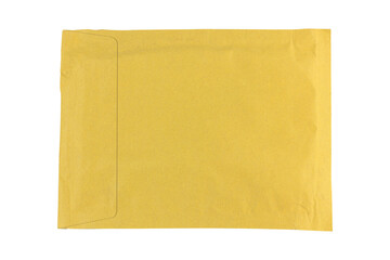 Cardboard package for document delivery, soft envelope, cardboard package, packaging paper letter isolated from background