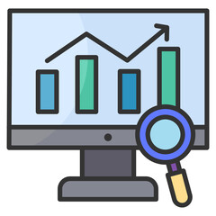 Profit Increase  Icon Element For Design