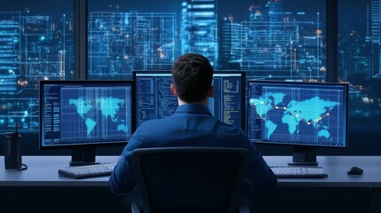 Obraz premium Plan a monitoring system to track application performance and alert on issues.