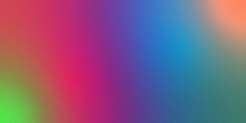 Abstract gradient multicolor and light colorful background, gradient background with grainy texture, Smooth transitions of iridescent colors, Blurred colored abstract background.	