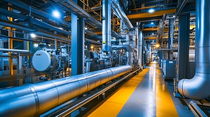 Engineers optimizing energy usage with energy-efficient manufacturing technologies 