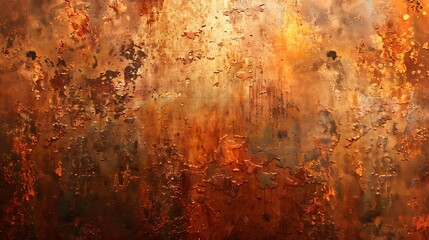 A textured abstract background with warm tones of orange and brown, resembling rust or weathered metal.