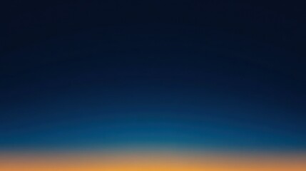 Fototapeta premium Sunset Horizon with Deep Blue Sky and Warm Tones