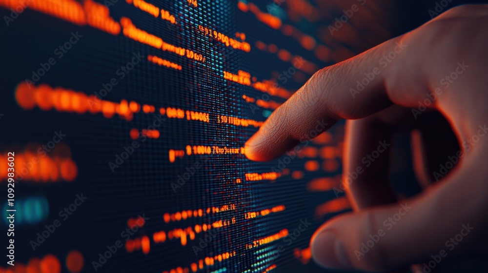 Poster Trader analyzing gold prices on digital screen displaying financial data