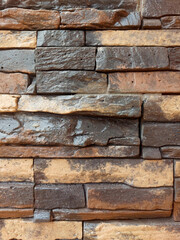 Stone Tiles with Surface Imitation of Multi-Layered Stone Wall