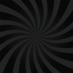 Abstract Dark Black rays sunburst background. Vector illustration. 