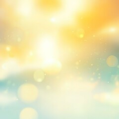 A blurry yellow background with a few white dots