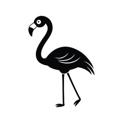 Adorable Cute Flamingo Vector Illustration

