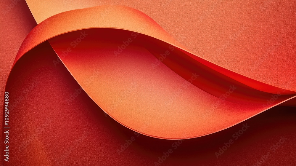 Aufkleber abstract waves of warm red tones displaying smooth textures and elegant curves for backgrounds, art 