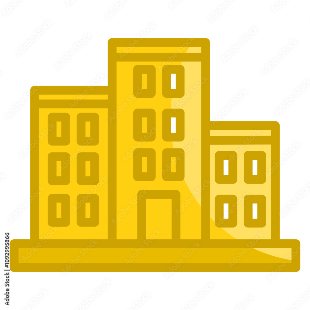 Poster apartment icon element for design