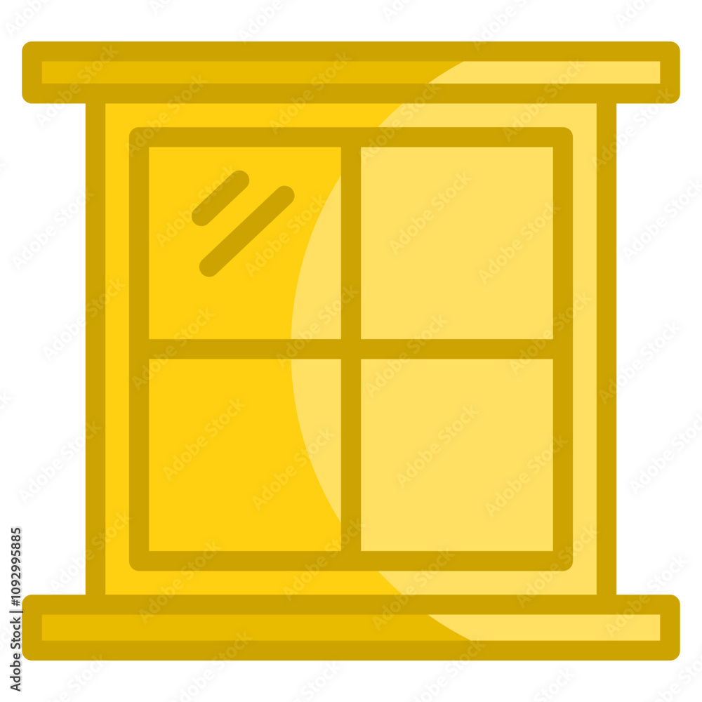 Poster window icon element for design