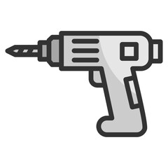 Drill  Icon Element For Design