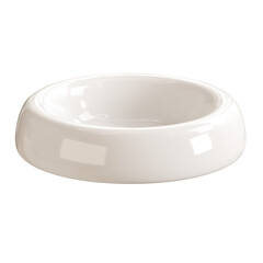 A white bowl with a white rim