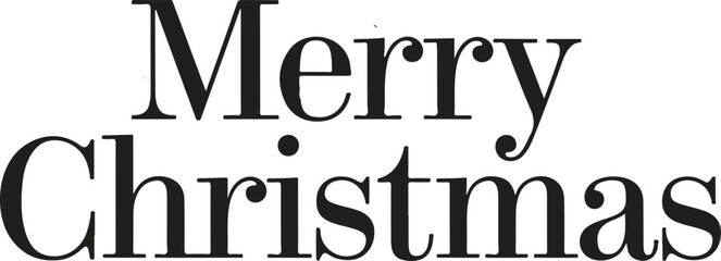 A simple Merry Christmas typography design.