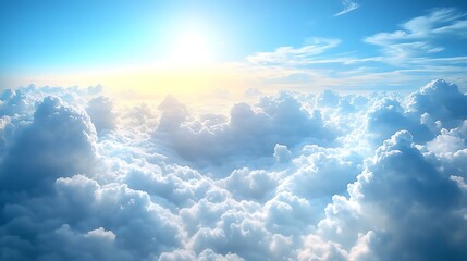 Blue sky with white clouds a high resolution background