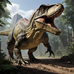 Fototapeta premium dinosaurs: Giganotosaurus 