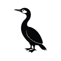 Cute Cormorant Vector Illustration



