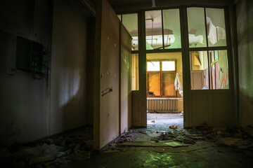 Abandoned ex industrial building in Leipzig, ex DDR, Germany.