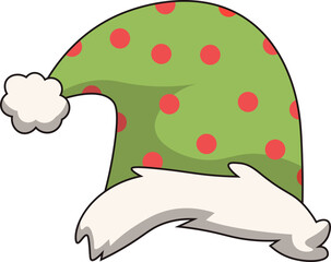 Christmas Santa Hat Decoration For Templet Element Design