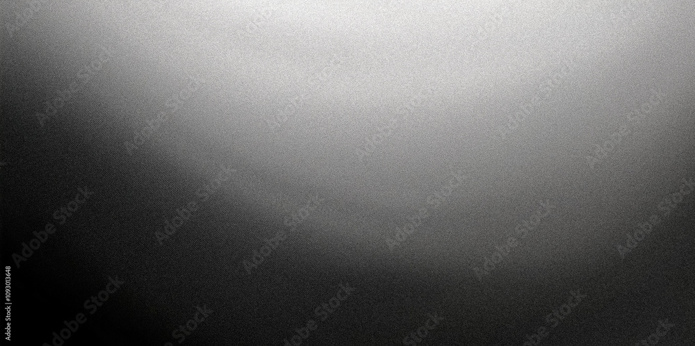 Poster subtle grainy gradient smoothly transitioning from white to black, creating a dramatic and textured 