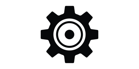 Gear icon vector illustration template.