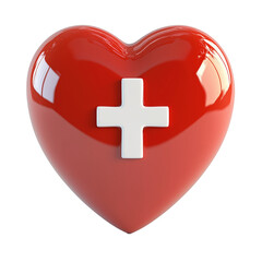 Obraz premium Heart with a Cross