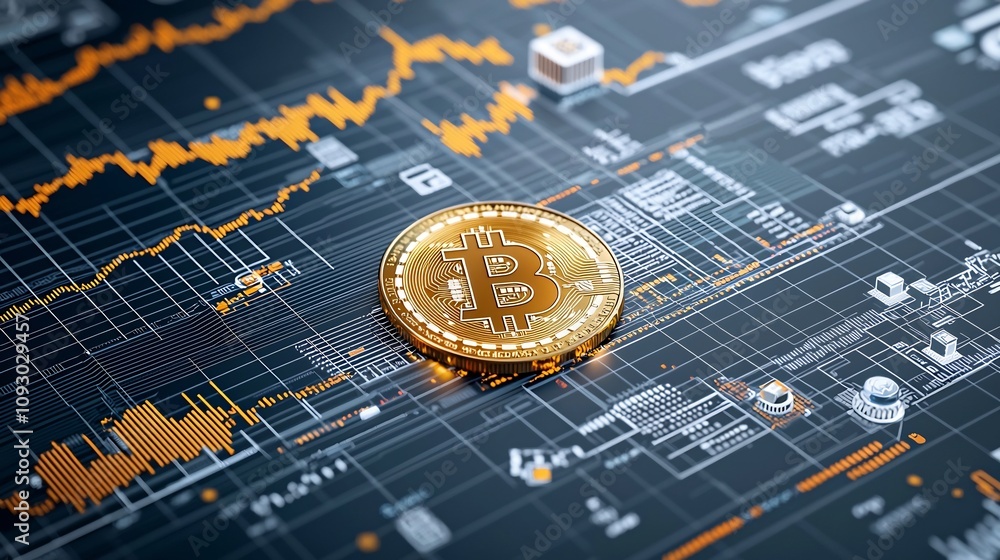 Leinwandbilder vibrant cryptocurrency trading platform interface showcasing dynamic market data visualization with 