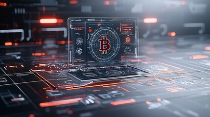 Futuristic blockchain technology powering seamless and secure financial transactions sleek digital interfaces and advanced cryptographic displays