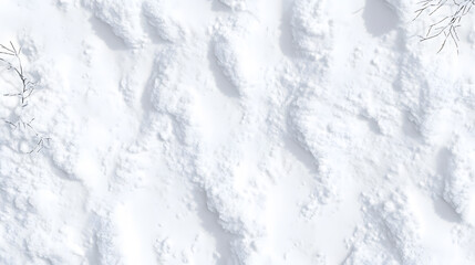 Snow texture background top view
