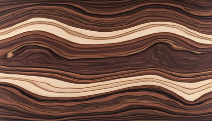 Stunning abstract image of swirling brown and beige wood grain, ideal for backgrounds or textures.