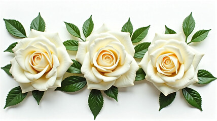 Naklejka premium bouquet of white roses