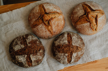 black and white craft bread