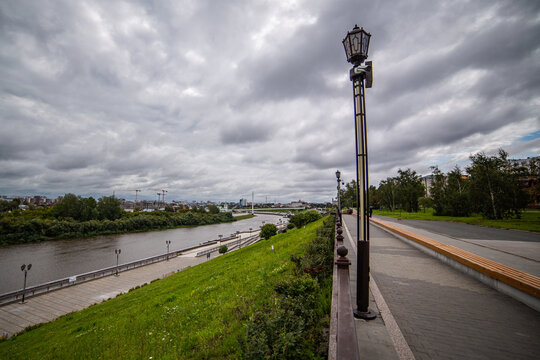 Tyumen embankment, August 2024.