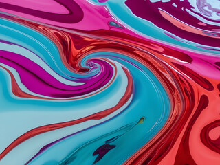 Vibrant swirls of color dance in a mesmerizing flow creating a dynamic visual experience