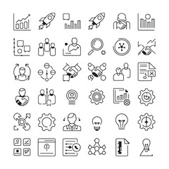 Customizable Icon Design Bundle for Digital Platforms
