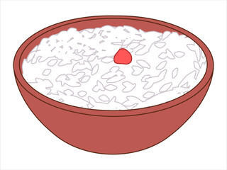 Aiwowo Chinese dessert cuisine traditional celebration dish red bean paste nuts date sticky rice ingredient steamed cake China snack design icon set colorful