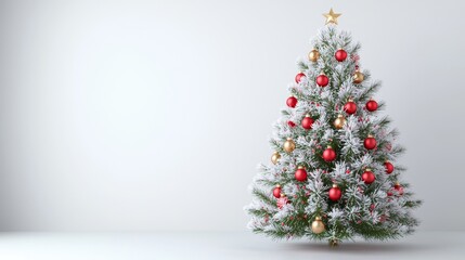 Christmas tree decoration holiday season interior design festive environment close-up view celebration concept