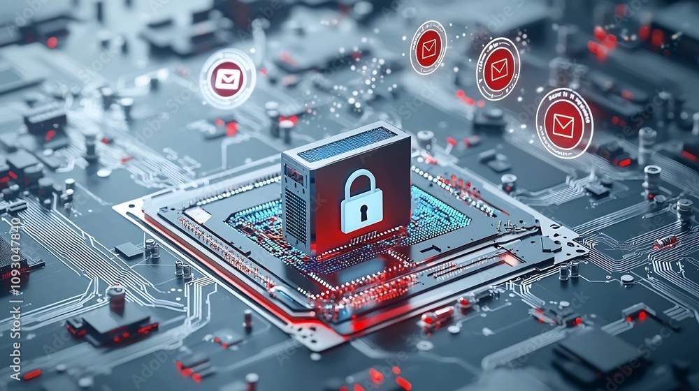 Poster Quantum Computing and Data Security Fusion with Floating Digital Encryption Symbols Representing the Innovative Intersection of Advanced Technology Cybersecurity and Digital Transformation