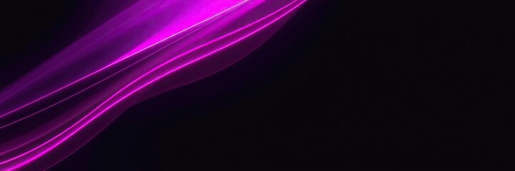 Fototapeta premium A mesmerizing abstract neon pink and purple ombre effect on a dark background, glowing colors, neons at night, dark background