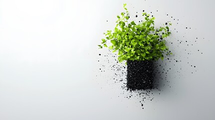 Intertwining Nature and Structure: A Mesmerizing Fusion of Greenery and Abstract Design Elements. Adaptability Quotient Concept