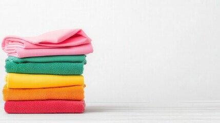 A colorful assortment of clothes being washed, bright morning light filling the space