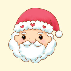 011_Santa hand drawn vector Christmas decoration