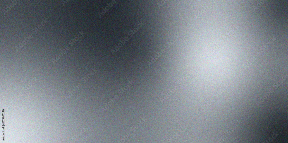 Poster retro gradient grunge background with noise. silver metal texture background chromium. black and gre