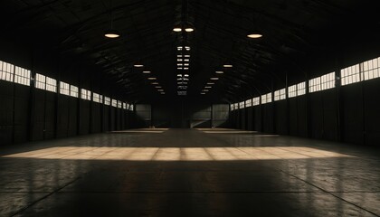 Fototapeta premium Motion Empty exhibition center. backdrop for exhibition stands.3d render. 0235