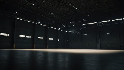Motion Empty exhibition center. backdrop for exhibition stands.3d render. 8784