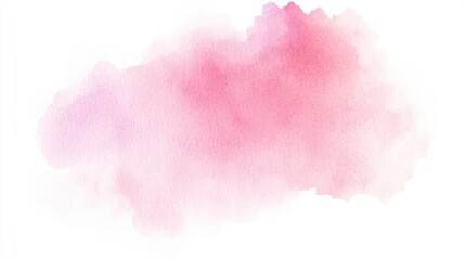 Obraz premium Soft Pastel Pink Watercolor Background with Gentle Gradient, Elegant Dreamy Quality for Romantic Feminine Designs, Subtle Visually Appealing Vector Clipart Isolated on White