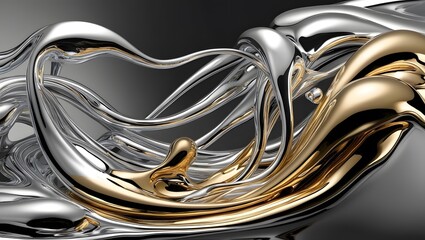 silver and background