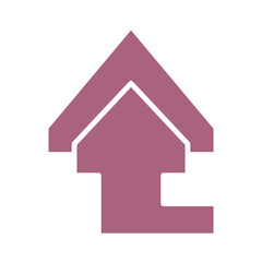 Curved Arrow Upicon Design